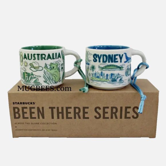 Starbucks Been There Series Ornament Set Sydney and Australia Ceramic Demi Cup